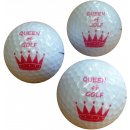 Golfballset QUEEN OF GOLF,3 Marken Golfblle mit Druck by...