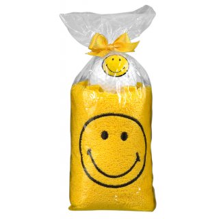 Caddytuch-Rolle Smiley gelb