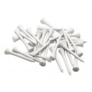 100 Stck Weie Holz-Golftees