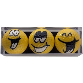 Golfballset Smiley