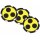 Golf Ballmarker BLIND, 3-er-Set Ballmarker im Design eines Roulette Chips