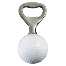 Flaschenffner, weier Golfball