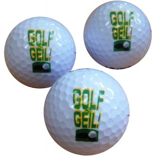 Golfballset Motivblle Golf ist geil