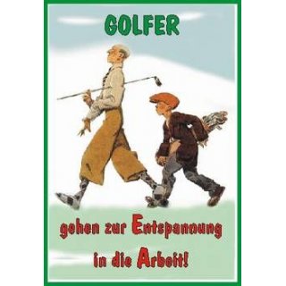 Geschenkkarte Golfer gehen ..