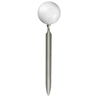 Briefffner, weier Golfball