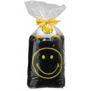 Caddytuch-Rolle Smiley schwarz