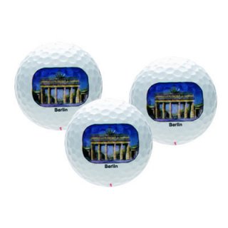 3-er-Golfballset BERLIN, Brandenburger Tor