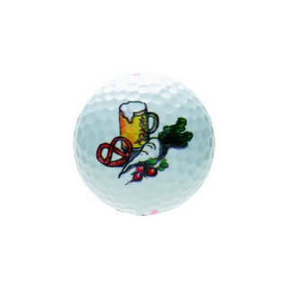 Motivgolfball Golfballset Brotzeit