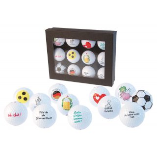 12-teiliges Golfballset MOTIV-MIX