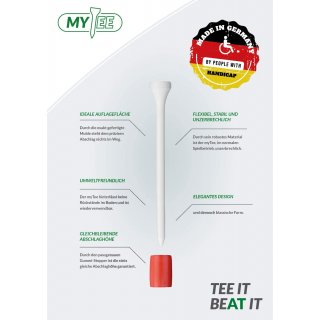 myTee Golf-Tees 72 mm, flexibel, stabil und unzerbrechlich