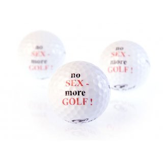 Golfbälle (3er-Set) NO SEX - MORE GOLF