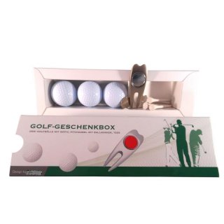 Golf Geschenkset derb & witzig in Golf Geschenkbox