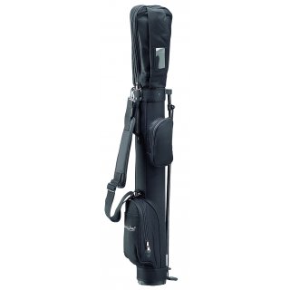 Einfarbiges schwarzes Golfbag