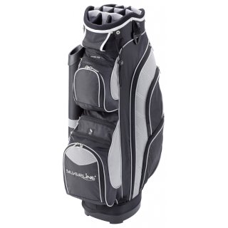 Schwarz-silbernes Golf-Cartbag