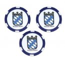 3-er-Set Golf Ballmarker BAYERN im Roulette-Design