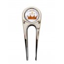 Golf Pitchgabel KING OF GOLF mit entnehmbarem Ballmarker