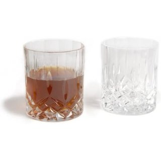 Whiskygläser im 2-er-Set, Whiskytumbler, Whiskeygläser Kristallglas aus Italien,Glasgeschenke Trinkglas Haushalt
