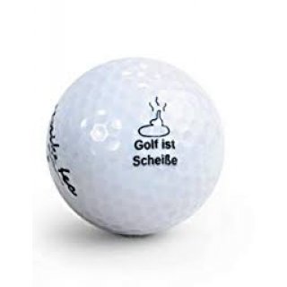 Golfballset GOLF IST SCHEISSE,3 Stück Golfbälle