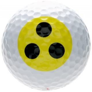 Golfballset BLIND, Golfball und Golfbälle, lustiges Golfmotiv