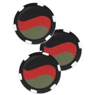 Unbekannt Golf Ballmarker GERMANY,3 Golf Ballmarker im Chip-Design